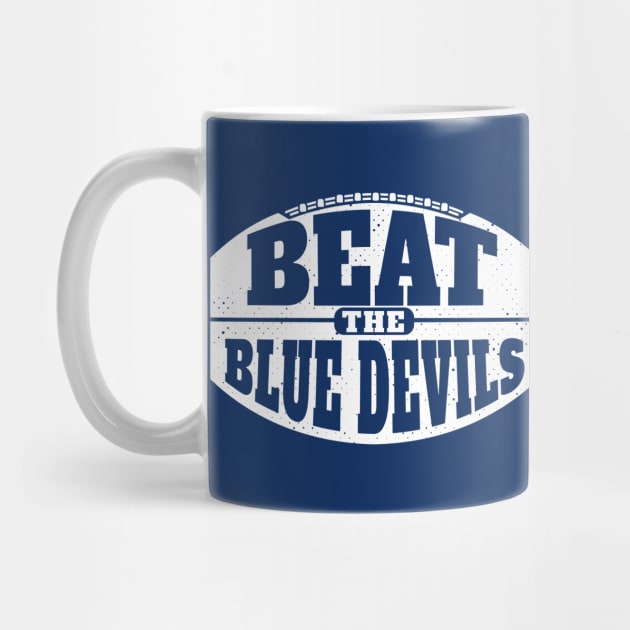 Beat the Blue Devils // Vintage Football Grunge Gameday by SLAG_Creative